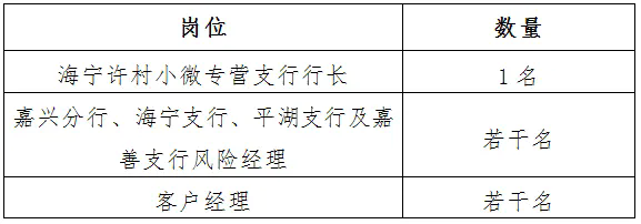 2025年湖州银行嘉兴分行招聘公告(7.17)
